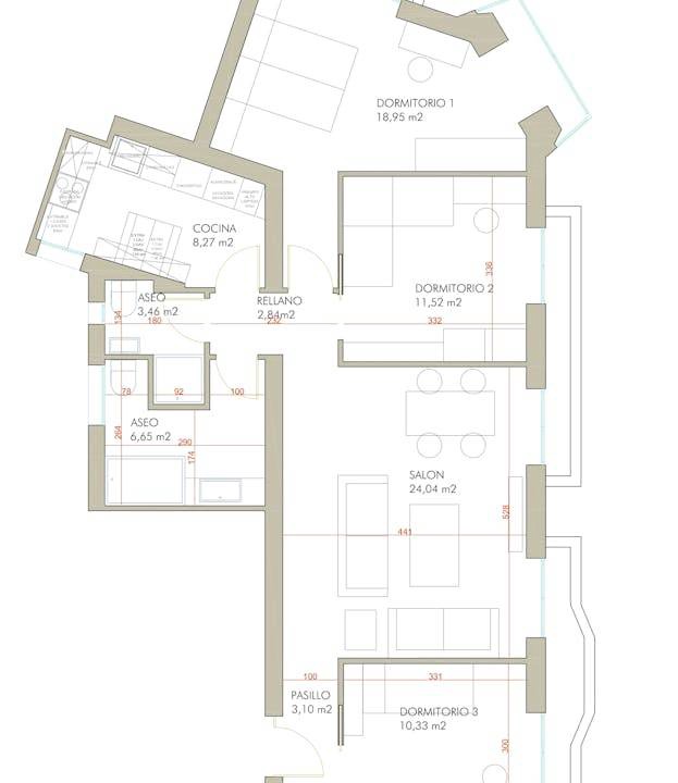 Trafalgar Apartment | 123 m² Apartment ∙ 3 bedrooms ∙ 6 guests