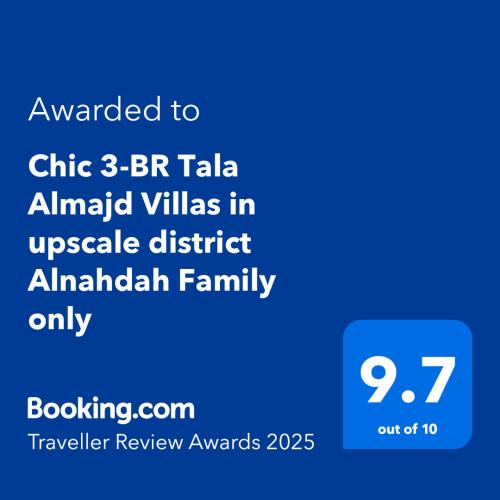 King Abdul Aziz Road Villa | Chic 3-BR Tala Almajd Villas in upscale district Alnahdah Family only