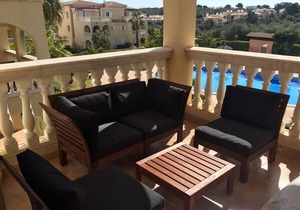 Cala Anguila 315: Beach apartment fully equipped, with pool, gardens and WIFI