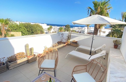 Las Negras Apartment | Villa Hélice: house with sea views, swimming pool and paddle tennis court