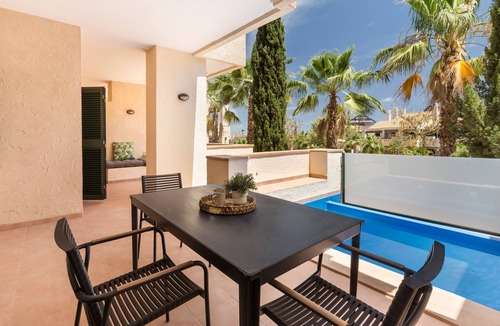 Fuente Alamo de Murcia Apartment | Apartment 'El Oasis Plaza Madagascar' with Shared Pool, Wi-Fi and Air Conditioning