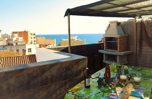Montgat Apartment | "CLAIRE SEAVIEW & BEACH" duplex apartment, 3 terraces, barbecue, SAT-TV, WiFi