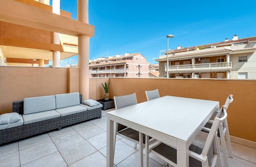Canet de Berenguer Apartment | Holiday Apartment "Lopimar Exclusivo" with Pool, Private Balcony & Wi-Fi