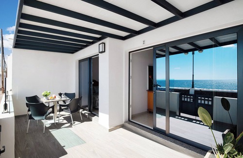 Arrieta Apartment | Holiday Apartment “Callao Beach 2” with Sea View, Terrace & WiFi