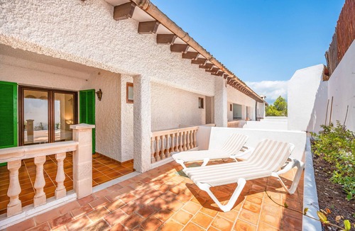 Canyamel Apartment | Hostal Boutique Canyamel - 106 Double Room with Partial Sea View, Terrace, Wi-Fi and A/C