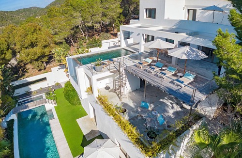 Sant Antoni de Portmany Villa | Modern Villa with Seaviews Sleeps 14