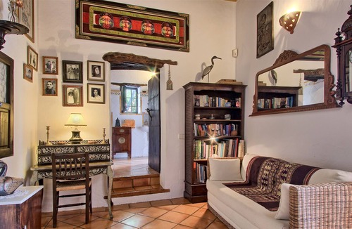 Sant Miquel de Balasant Villa | Original restored stone-wood ibizan country villa with pool facing sunset.