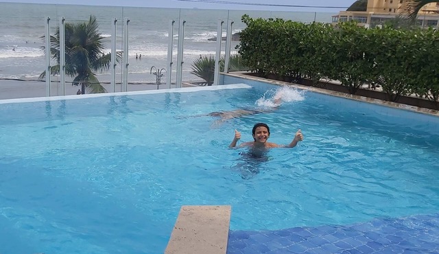 Brand new luxury apartment on the beachfront.