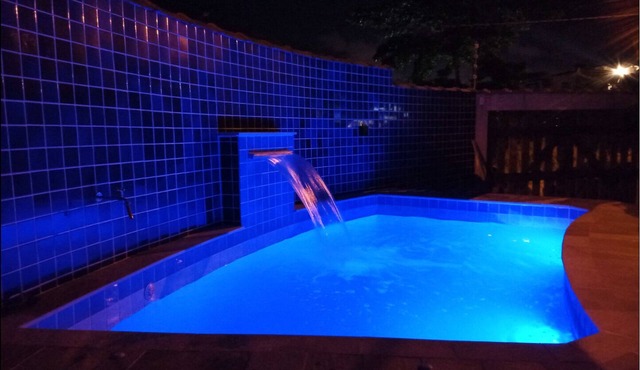 House with pool, bring your pets, experienced hosts, great value for money.