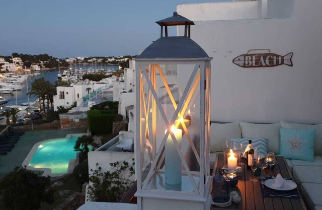 APARTMENT MARINA CALADOR DIRECT WITH FANTASTIC HARBOR VIEW TERRACE POOL GARDEN