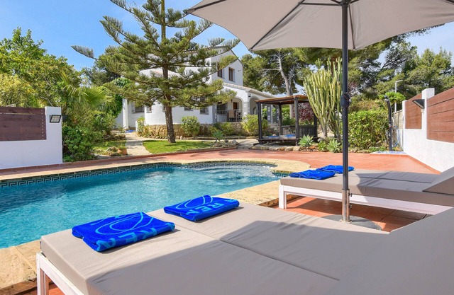 Large and comfortable villa with private pool in Javea, Costa Blanca, Spain for 8 persons