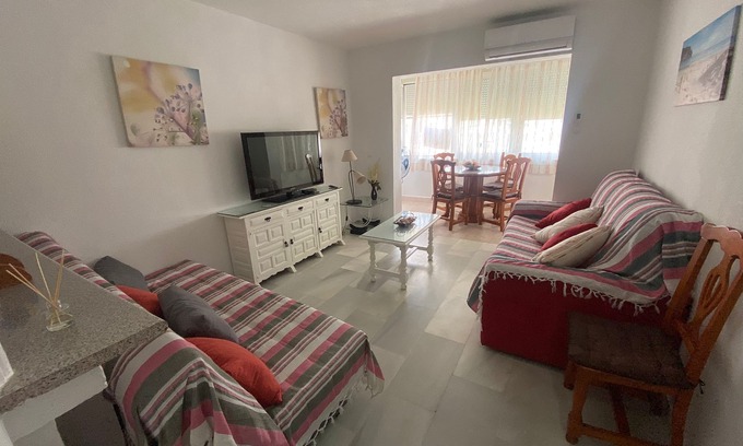 Torrox Costa Apartment | Apartment in Laguna Beach 1st Line Beach with WIFI