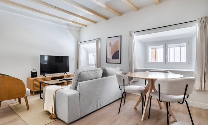Malasana Apartment | Sunny Malasaña 2BR w/Elevator, walk to Gran Via, by Blueground